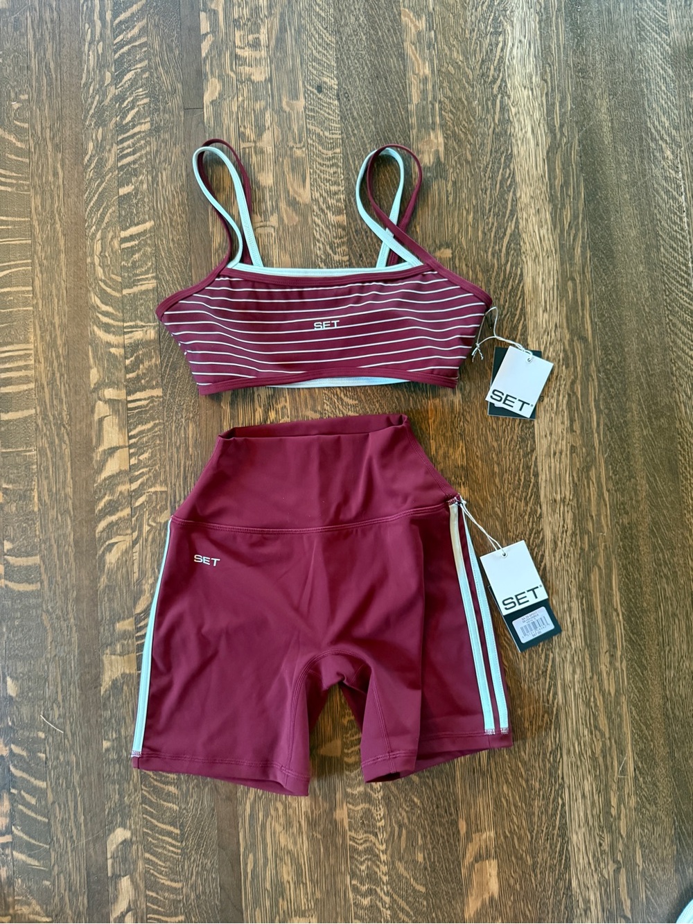 NWT Set Active Vista Bra and Shorts- size small